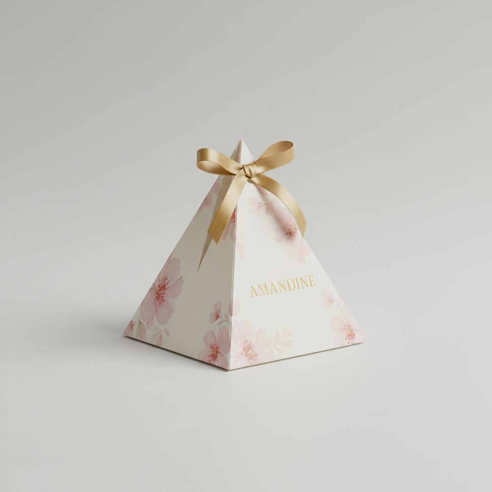 Boîte pyramide à dragées