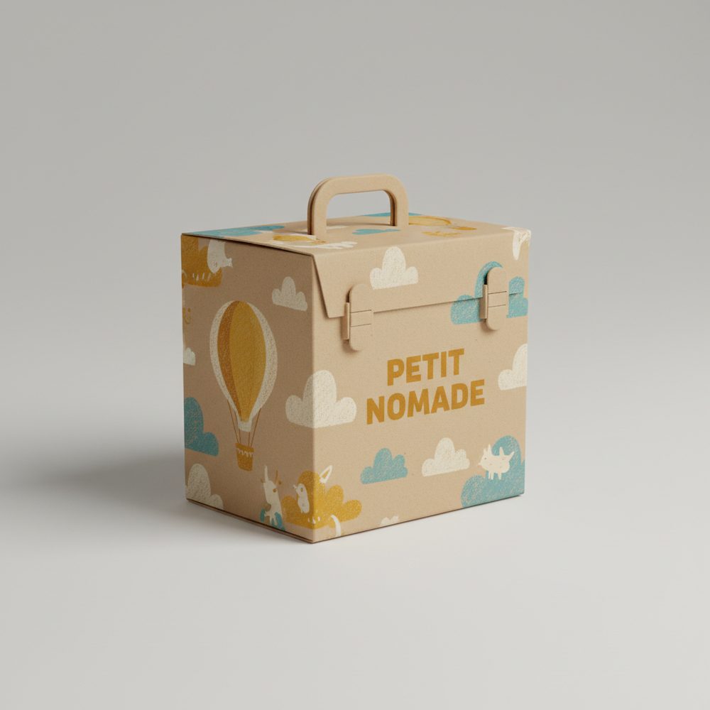 Boîte valise à poignée