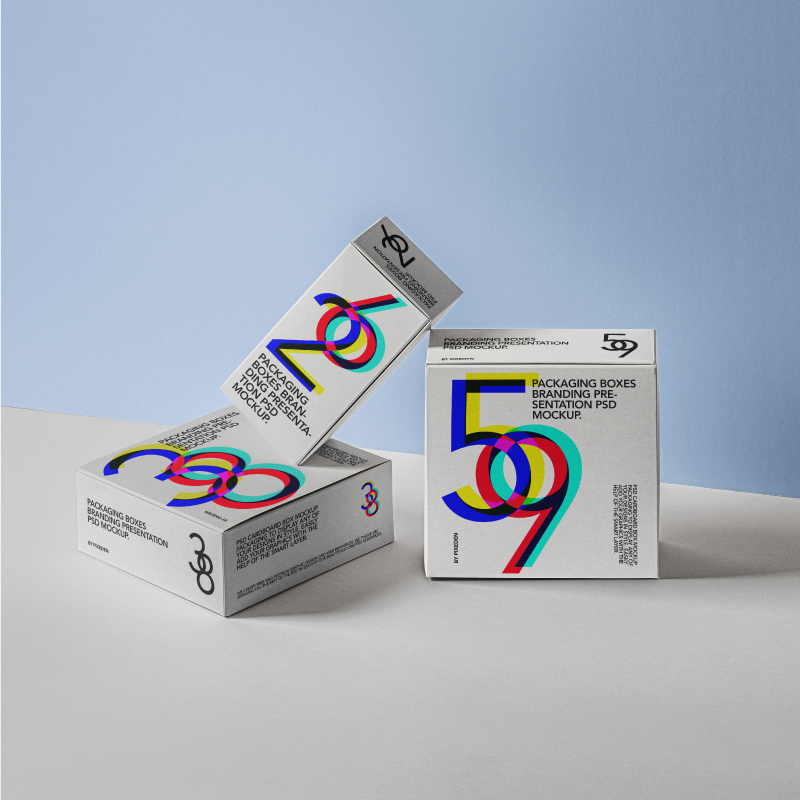 Boîtes packaging personnalisées en carton blanc avec impression quadri pour produits commerciaux